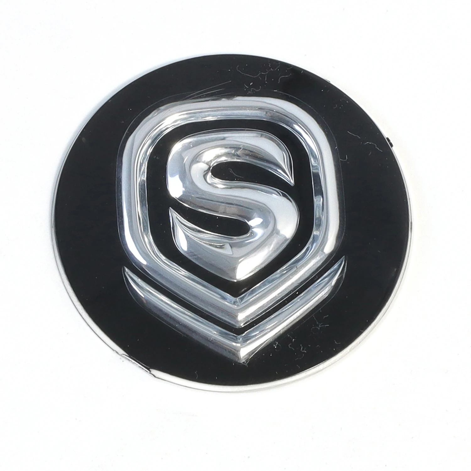 Customized luxury logo 3d embossed stickerself-adhesive labels stickers car hood steering wheel tires car label 3d embossed