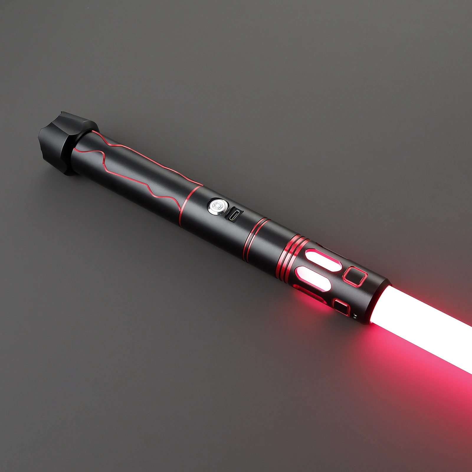 Neopixel Lightsaber Blaster Ghost Saber Lightsaber Official Website Unisex 14 Years & up 4-8hours with USB Charging Cable CN;GUA