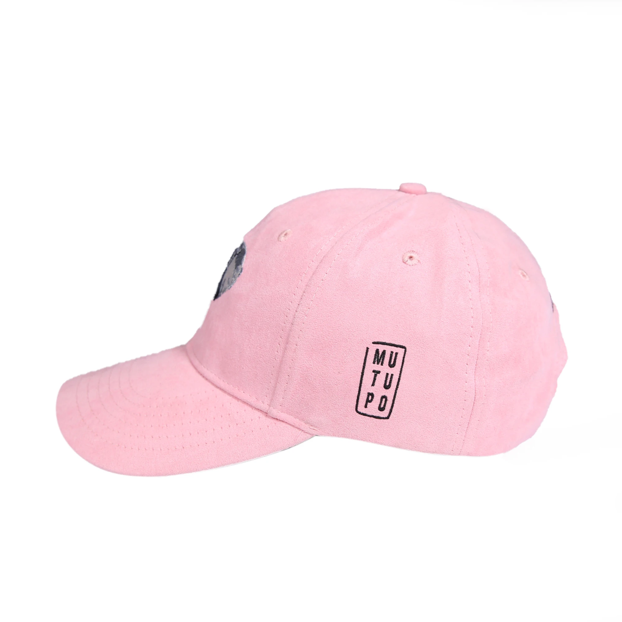 New Arrivals Cute Velvet Baseball Cap Embroidered Logo Pink Suede Dad Hat For Girls And Women