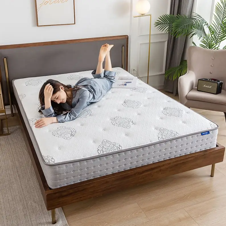 Bedroom furniture queen vacuum roll packing 2 inch cooling gel memory foam bed mattress topper wholesale