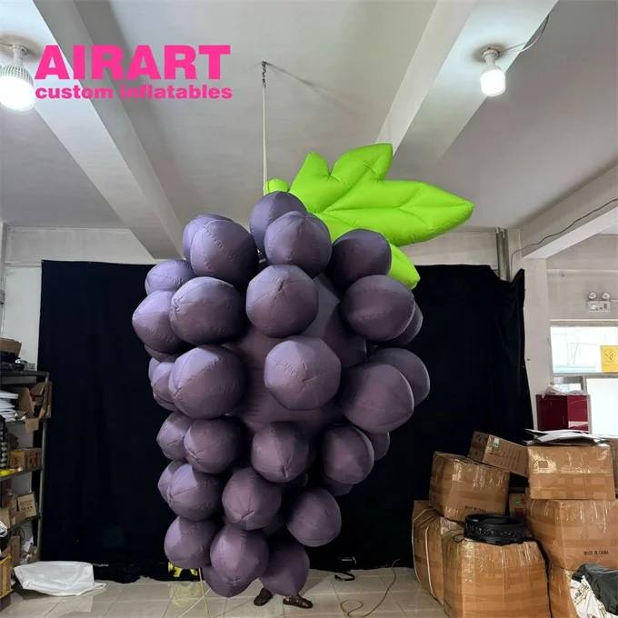 Party events inflatable grapes, inflatable fruit grapes for display