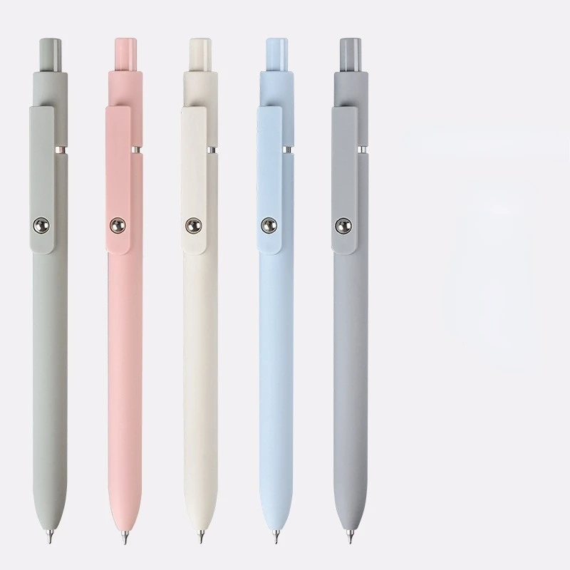 New Morandi Retro Gel Pens Stationery Wholesale Promotion Pen 0.42mm Black Gel Pen