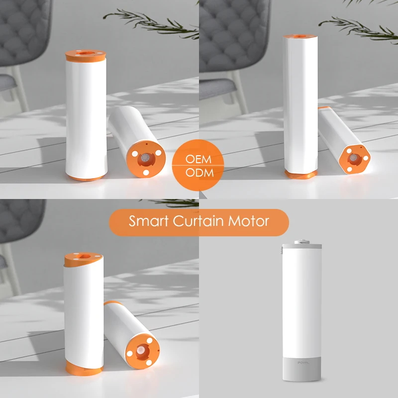 POYAL 12V 20~30Rpm Smart Drapes Electric Motor Tuya Smart Home Zigbee Remote Control Motorized Curtain Motor for Indoor Curtains