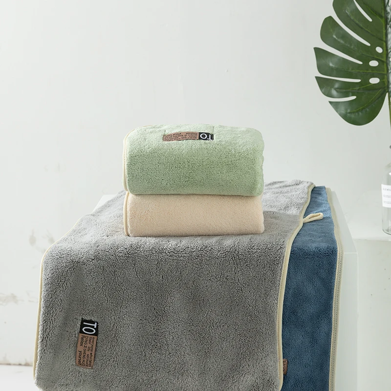 Custom  Manufacturers Wholesale Multi-Functional Coral Velvet Towels Bath Hotel Towel Sets