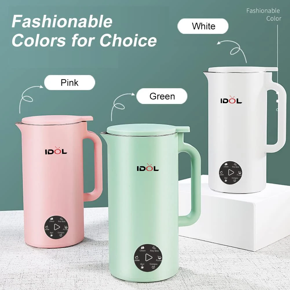 Morden Automatic Electric Soybean Milk Machines With Heat Preservation Homemade Almonds Oats Milk Making Machine