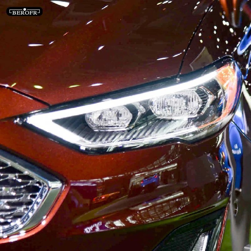 Car Headlight Protection Tint Film Smoke Black Transparent TPU Front Light Sticker For Ford Mondeo MK5 2015-Present Accessories