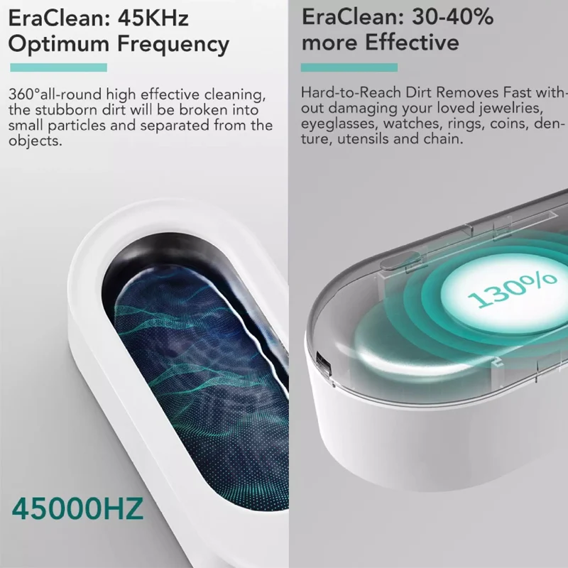 Manufacturer Mini Ultrasonic Lens Jewelry Cleaner Glasses Jewelry Ultrasonic Cleaner