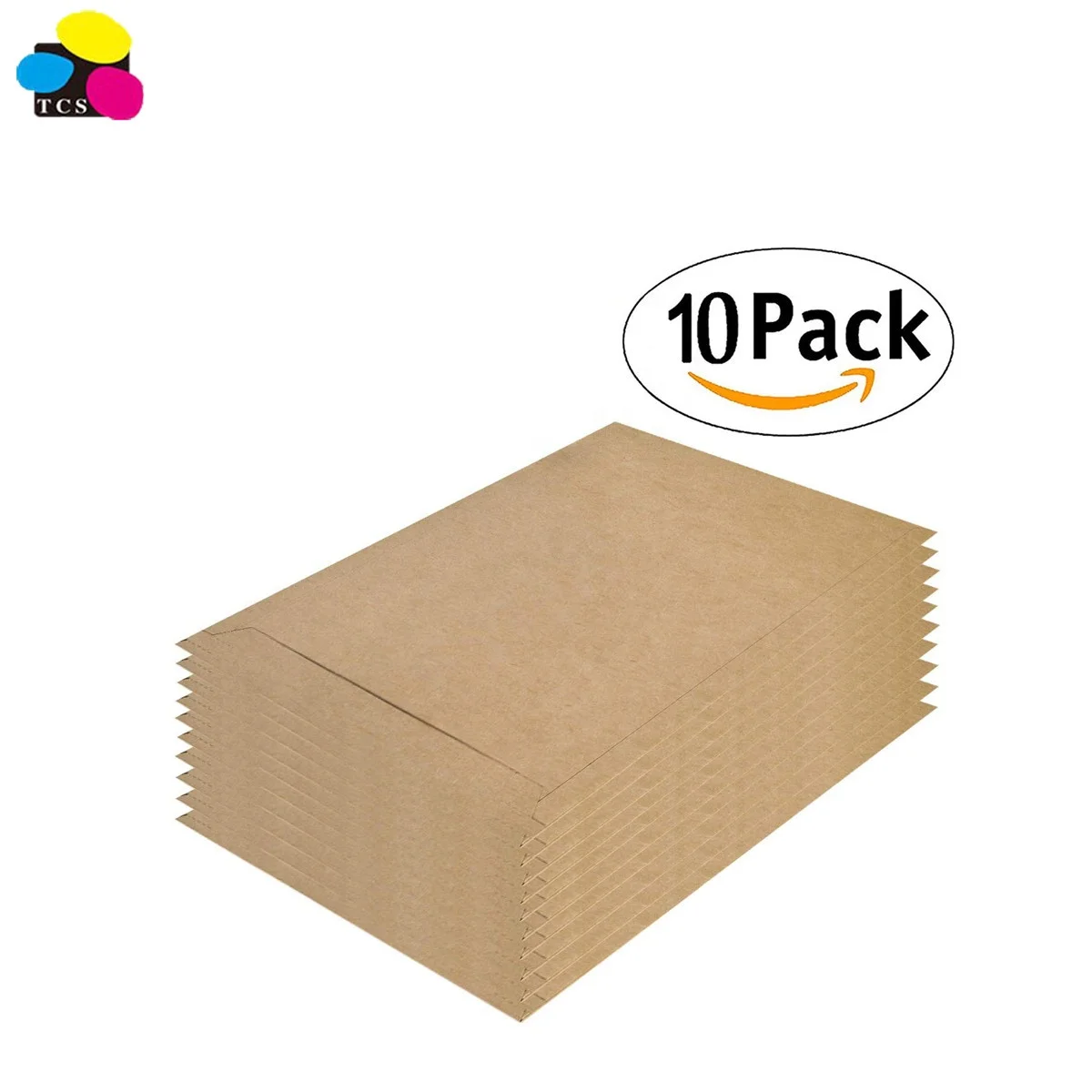 High quality 13 x 18 inch 100 Pack Kraft Brown Cardboard Flat Rigid Shipping Envelopes With Peel & Seal For Shipping docs