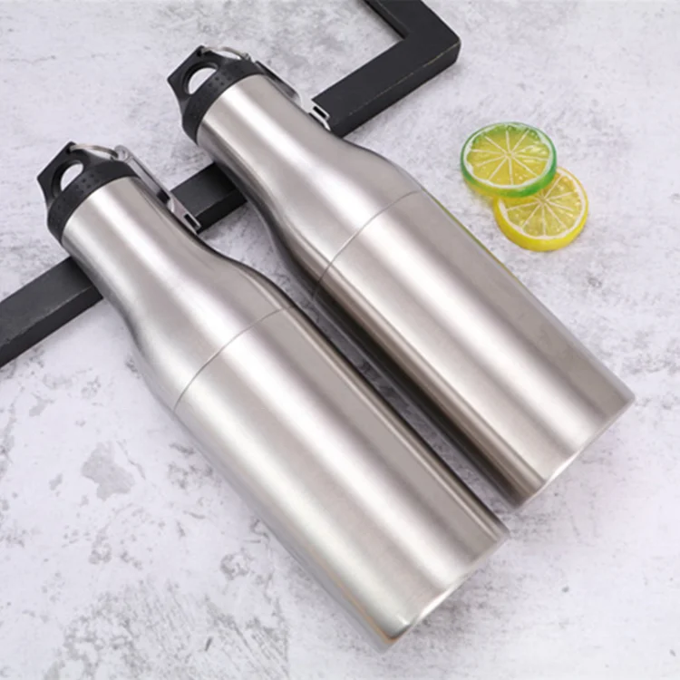 12 oz Eco Friendly Stainless Steel Vacuum Beer Bottle Cooler with Opener