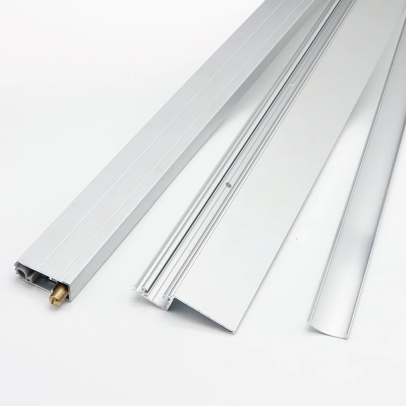 Modern Simple Automatic Lift Sealing Strip Bar Drop Down Bottom Door U Type Edge Groove Hidden Sealing Bar