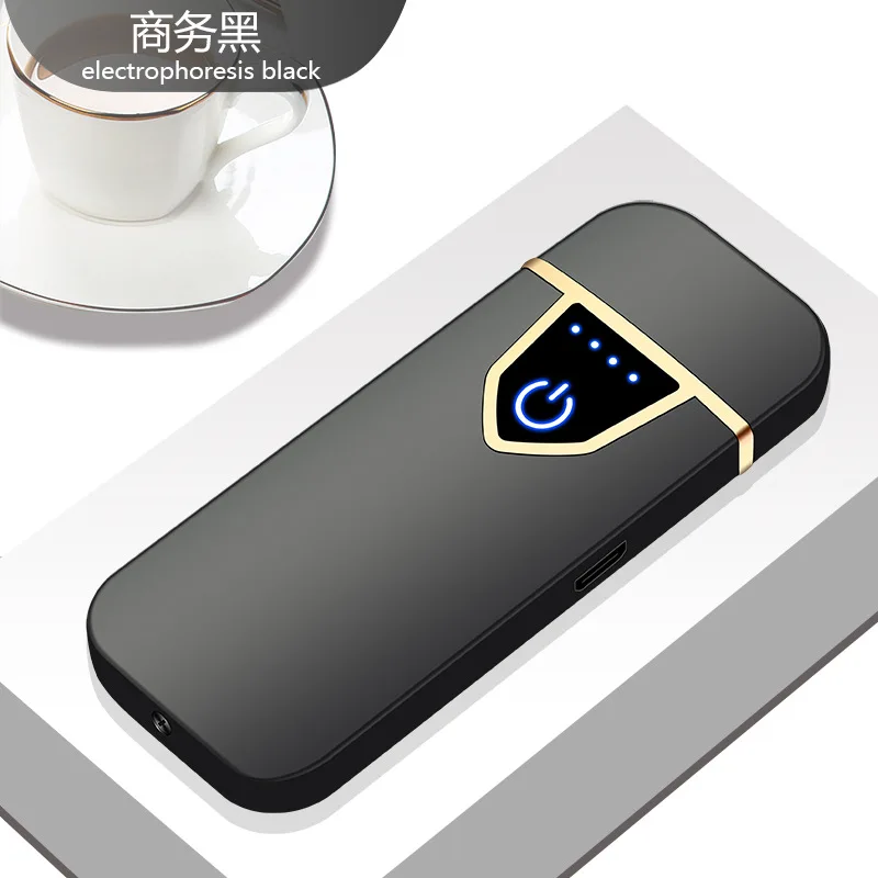 Хорошее качество креативный отпечаток пальца USB зарядка электрическая дуга электронная сигарета зажигалка с индивидуальностью аксессуары для курения