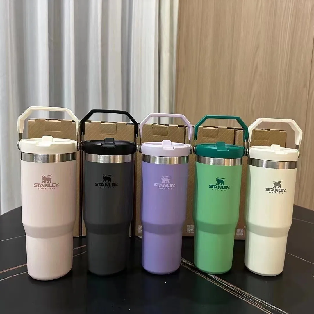 Hot selling 304 stainless steel insulated cup 30oz car cup with handle outdoor convenient insulated cup