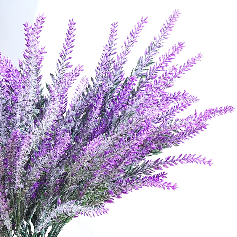 Wholesale High Quality Artificial Flowers Bundle Purple Pink Lavender For Decoration Wedding