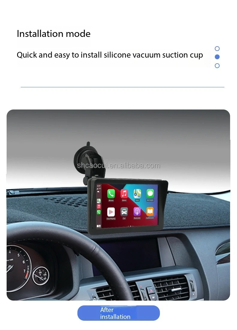 7 Inch Carplay monitor Touch Screen Portable Wireless  Android Auto Car Radio Auto stereo BT FM Smart Car Monitor stereo