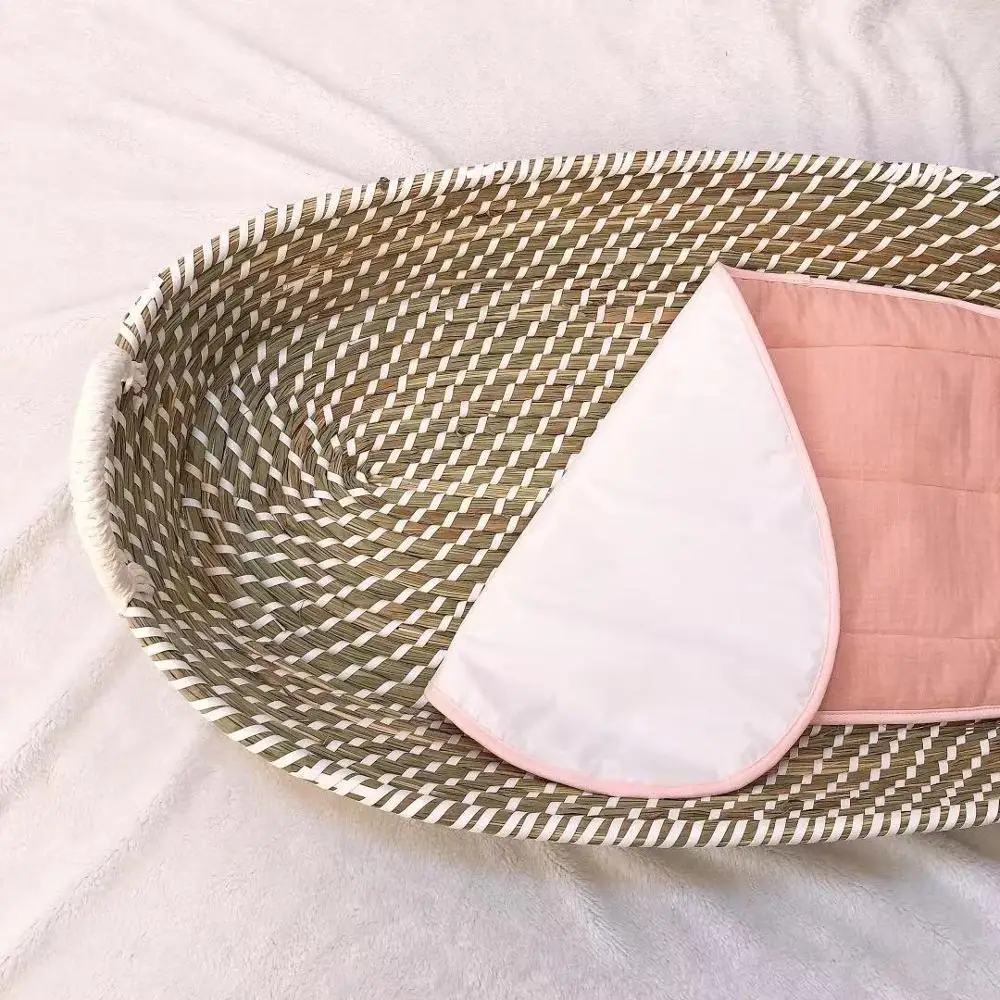 Popular New fashion sea grass baby changing moses basket