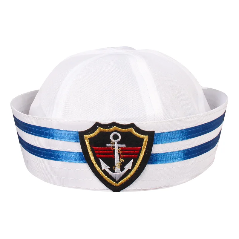 Custom Navy Captain Hat Sea Scout Cap Sailor Hat for Party