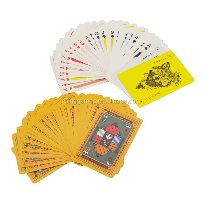 Factory Playing Cards Custom Made Plastic Advertising Poker Cards Printing