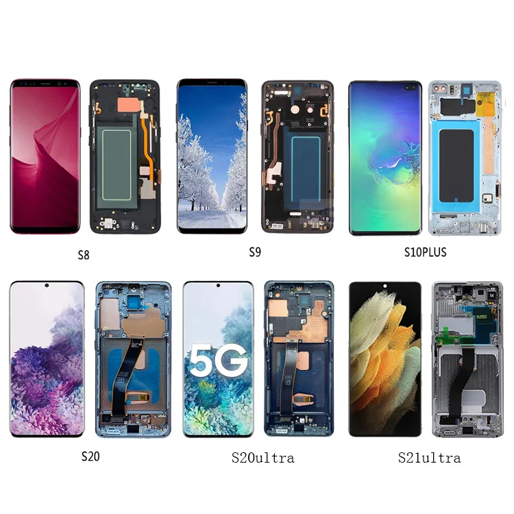Оригинальный ЖК-дисплей Galaxy S7 Edge S8 S9 S10 Note 8 9 10 Plus S20 S22 сверхсенсорный дигитайзер ЖК-экран для