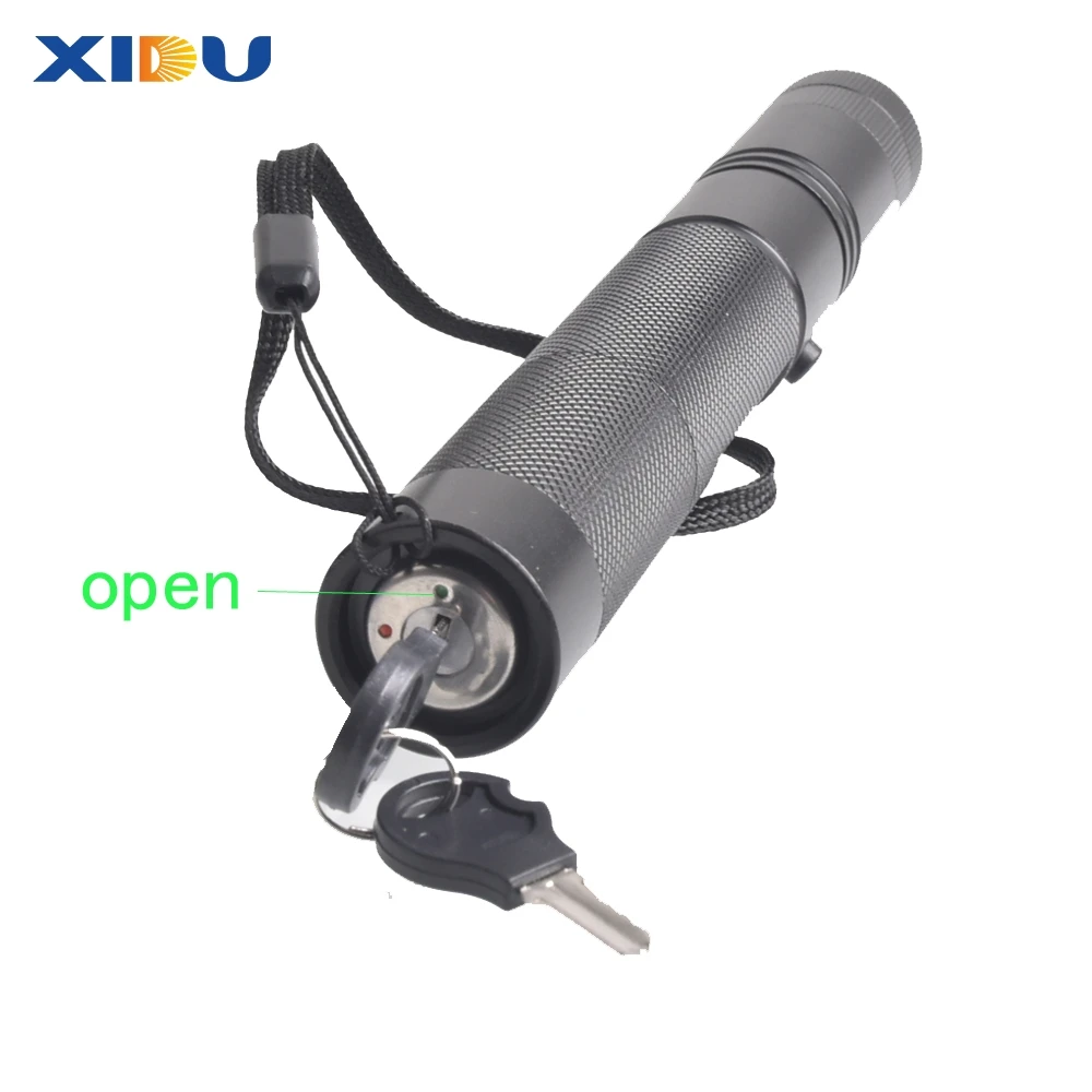 XIDU Мощный 10000 м 532nm зеленый лазерный прицел красная лазерная указка Мощный регулируемый фокус лазер с лазерная ручка голова горящий матч