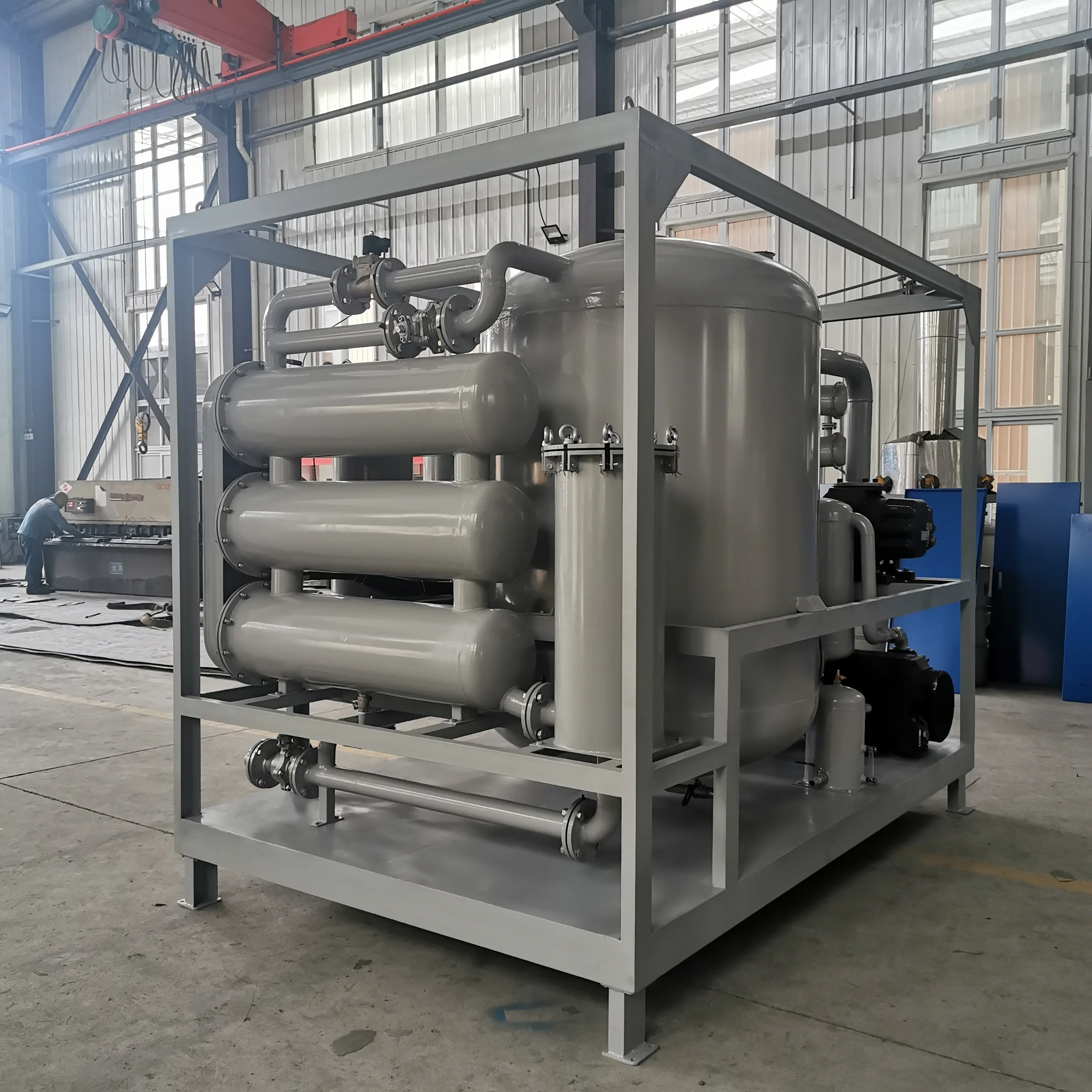 Trailer and enclosed High Vacuum used  transformer oil purifier,black oil recycling system