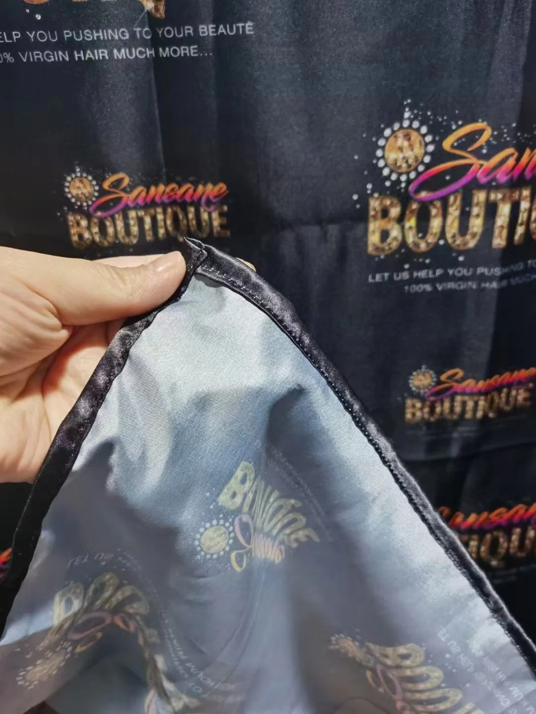 MOQ 1PCS custom your logo Live broadcast photo background cloth