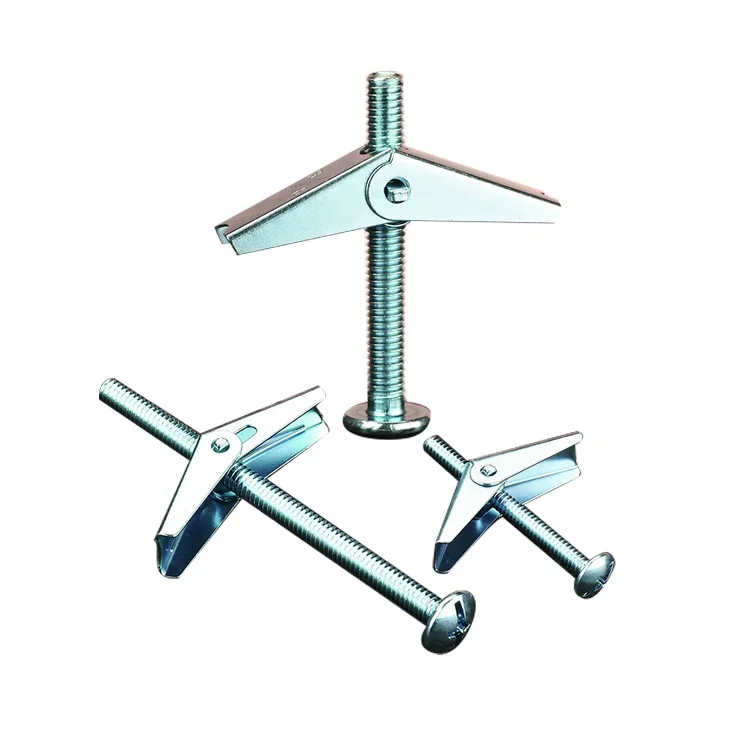 Carbon Steel Zinc Plated Spring Toggle Anchor wing and bolts