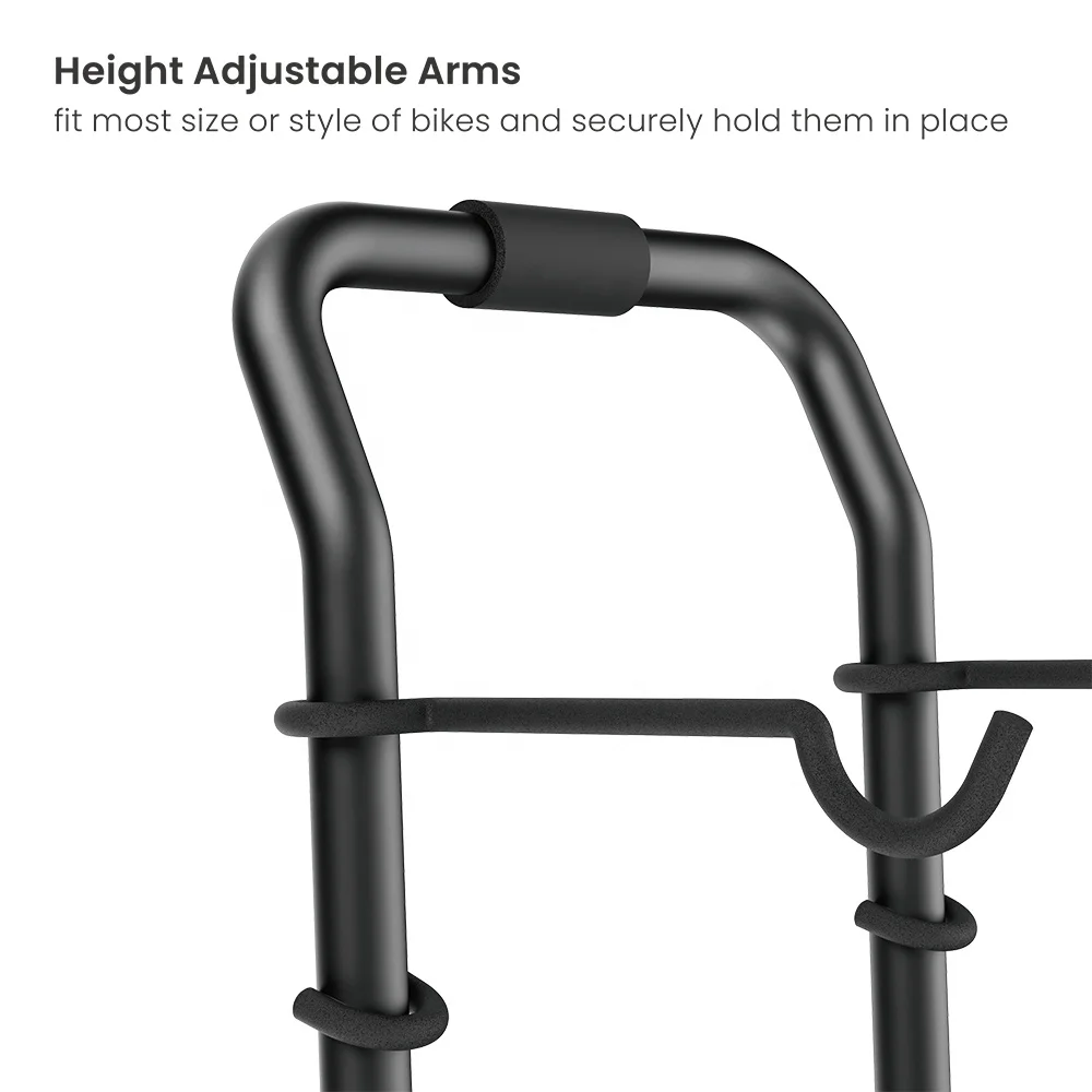 LBS-01 2 Bike Rack Garage Storage Gravity Wall Bike Stand Vertical Adjustable Bicycle Stand Holds