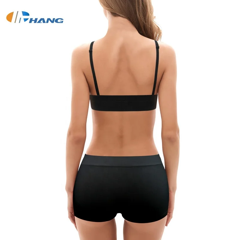 Fast delivery 2021 Free Sample Daily Sports Bralette Soft Seamless Yoga Bra and Boyshorts Sets