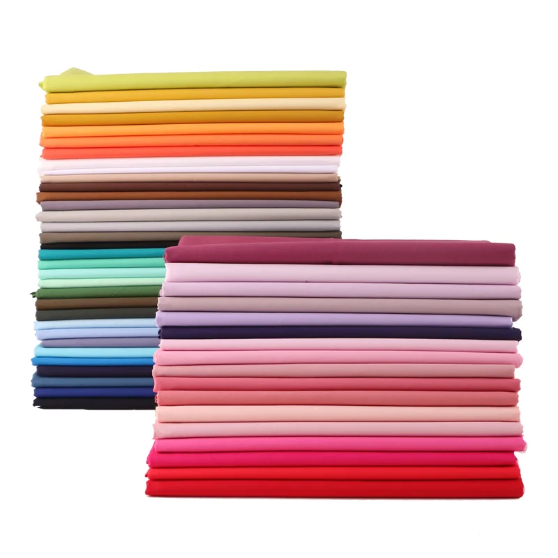 Хлопковая ткань на заказ, удобная дышащая однотонная тканая ткань из чистого хлопка, натуральные ткани