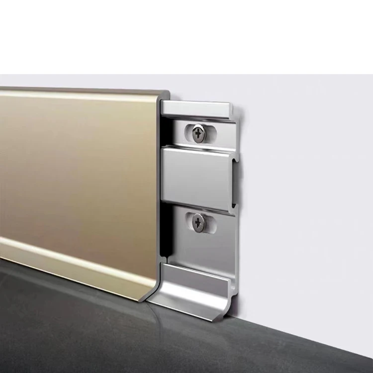 Wholesale Flooring Accessories Aluminum Alloy Skirting Board for Home and Hotel