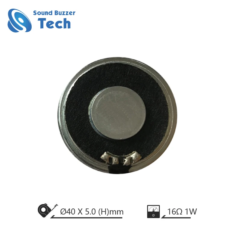 Free sample small loudspeaker unit headset dynamic horn 16ohm 1w 40mm earphone speaker