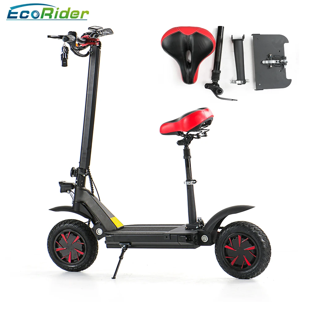 Factory Price 10-Inch 60V 3600W Powerful E Scooter Dual Motor Two Wheel Electric Scooter Foldable with Seat