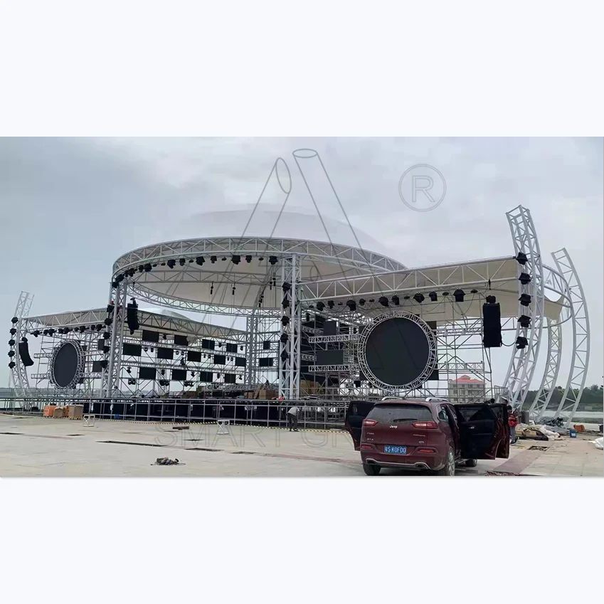 Customized Music Festival Outdoor Layer Truss Aluminium Lighting Truss System