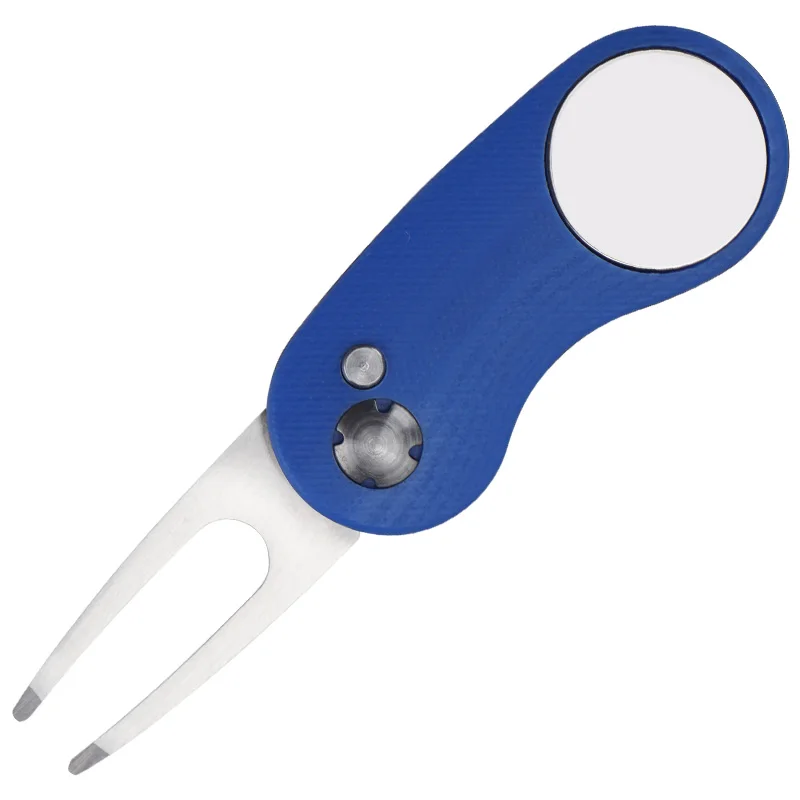 No.33 unique G10 handle custom logo Detachable Ball Marker Metal Golf Divot Repair Tool for Golf Club promotion