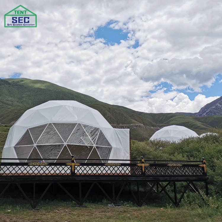 ПВХ отель роскошный Glamping Гео большой открытый купол