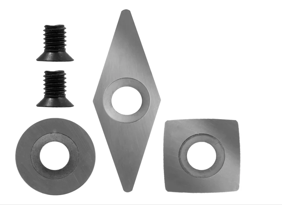 FK Tool Carbide Inserts Blades Knives Set Fit For Detailer Hollwer Finisher Rougher Wood Lathe Turning Tools