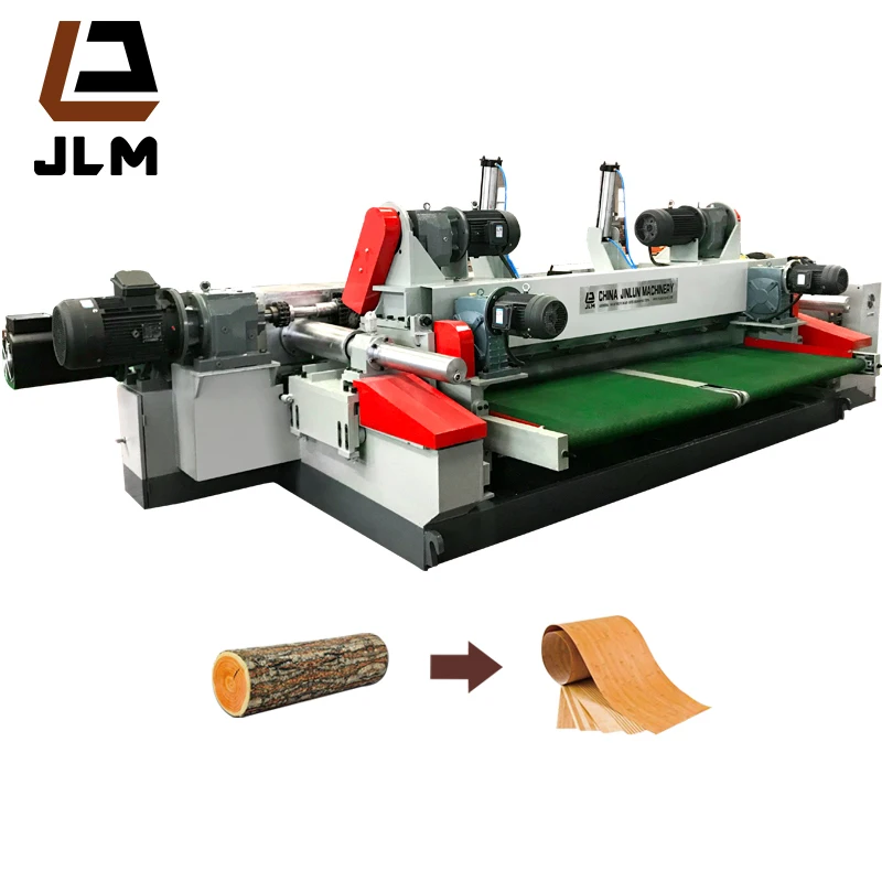 shandong jinlun CNC spindleless veneer lathe /wood veneer cutting machine