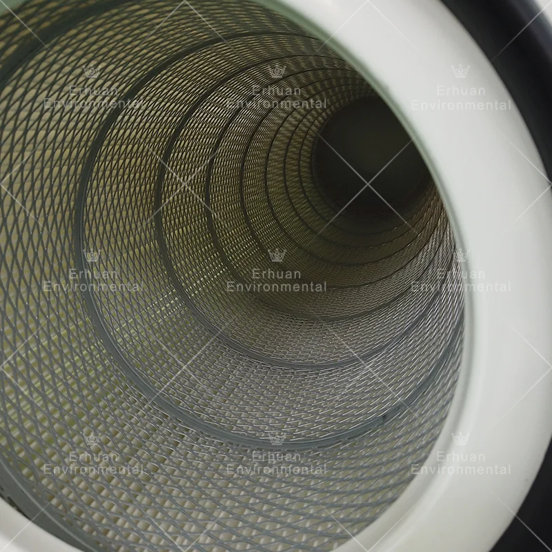 Erhuan 280gsm Spun Bonded Fabric Hepa Filter Powder Industrial Air Filter