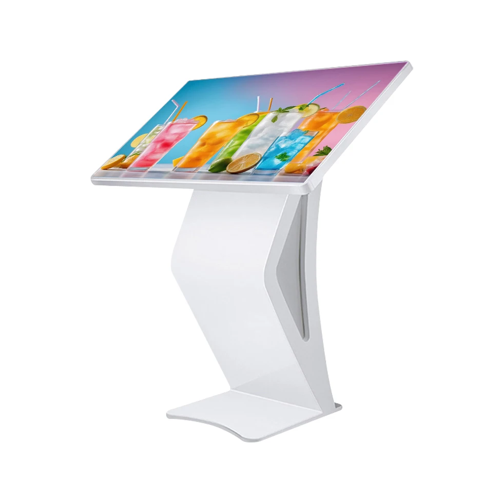 Horizontal advertising machine display query interactive touch machine solar trailer ground support bracket led display