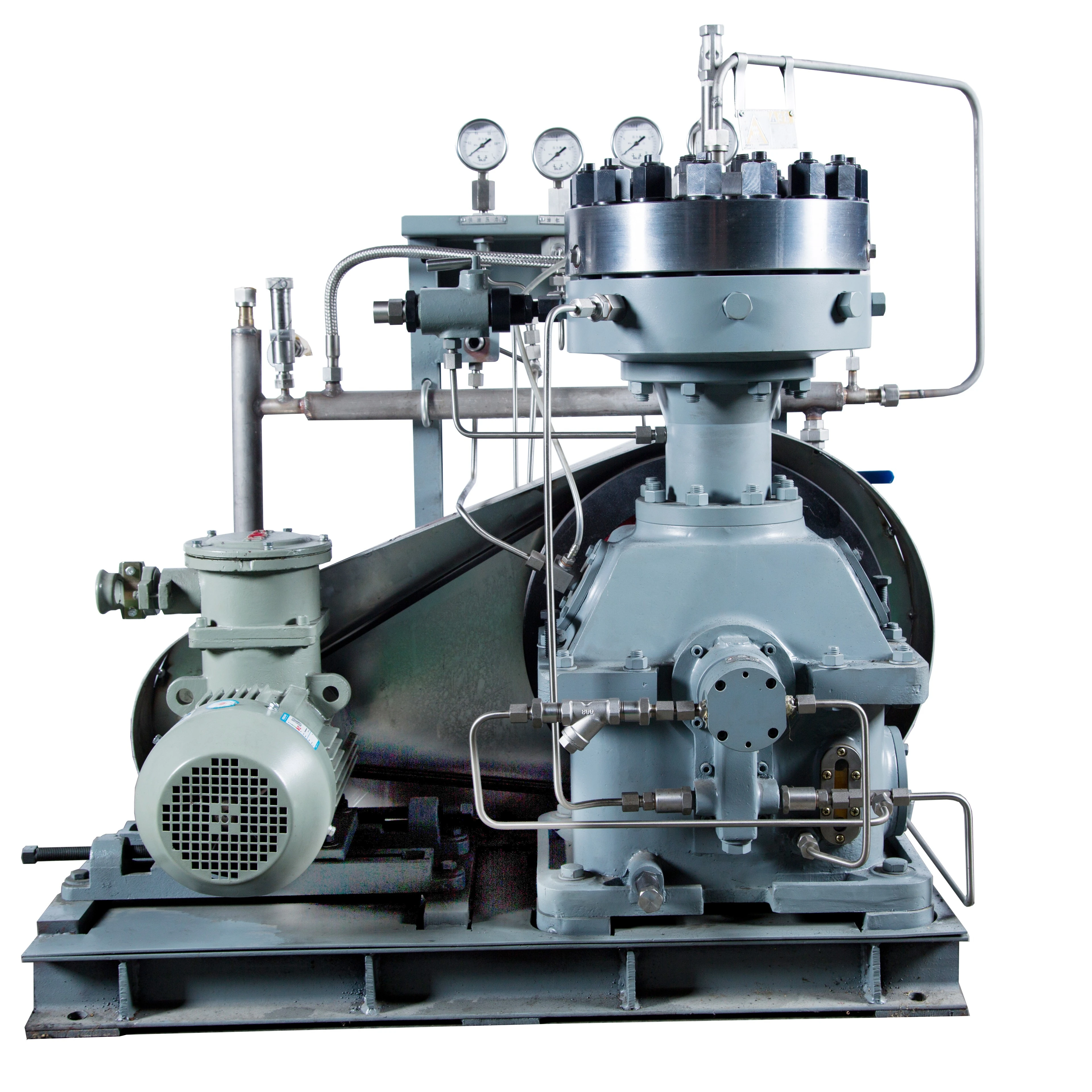 Gz Type Working Pressure 300bar Hydrogen Nitrogen Gas Booster Diaphragm Compressor