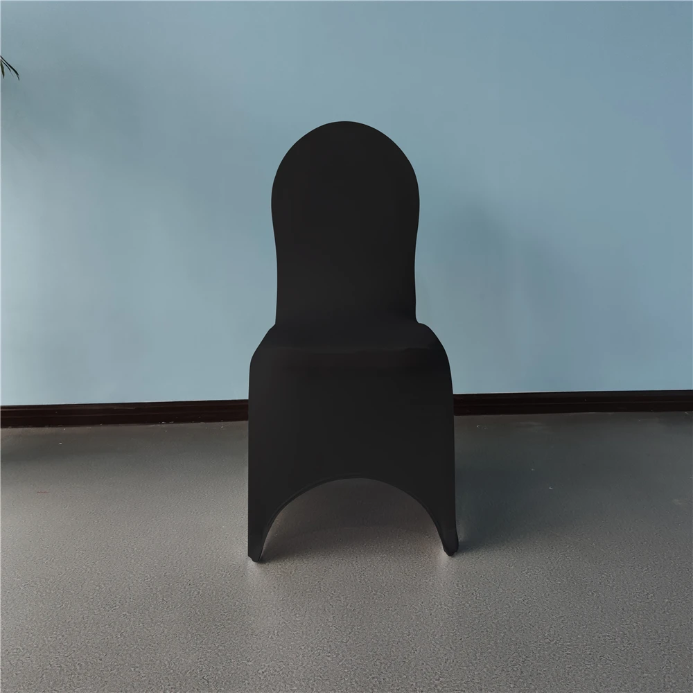 
wholesale universal black stretch spandex banquet wedding chair cover 
