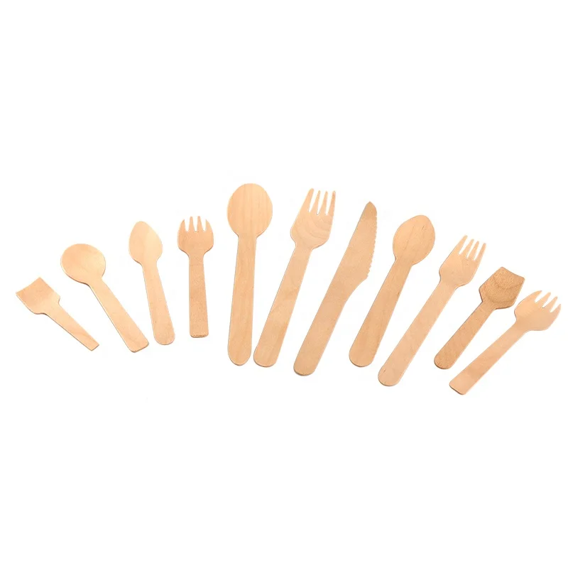 Новый дизайн на заказ от производителя, экологически чистые бамбуковые столовые приборы 170 мм, одноразовые ножи и вилки, деревянные столовые приборы