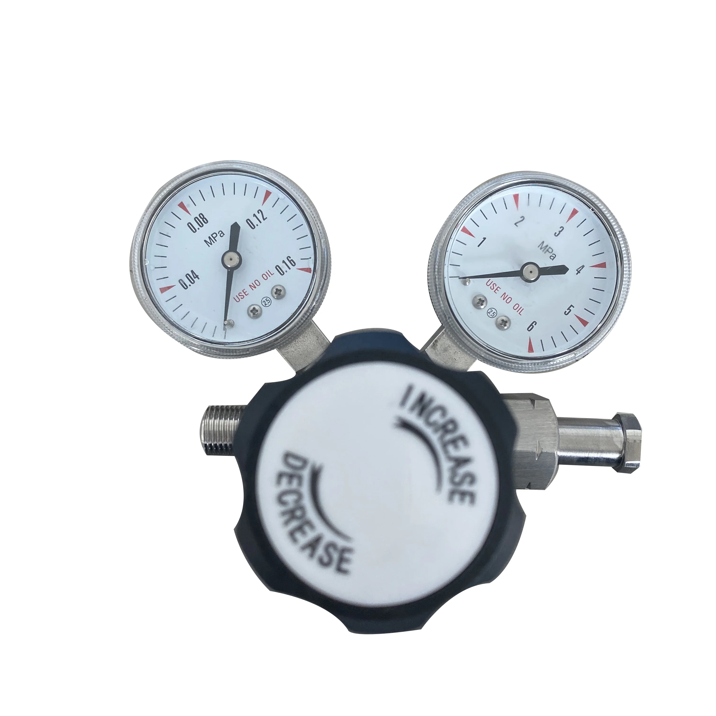 High quality medical equipment oxygen regulator gauge oxygen pressure reducer for cylinder