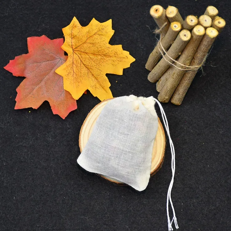 Многоразовые хлопковые сетчатые продуктовые сумки на шнурке, муслиновые сумки на заказ