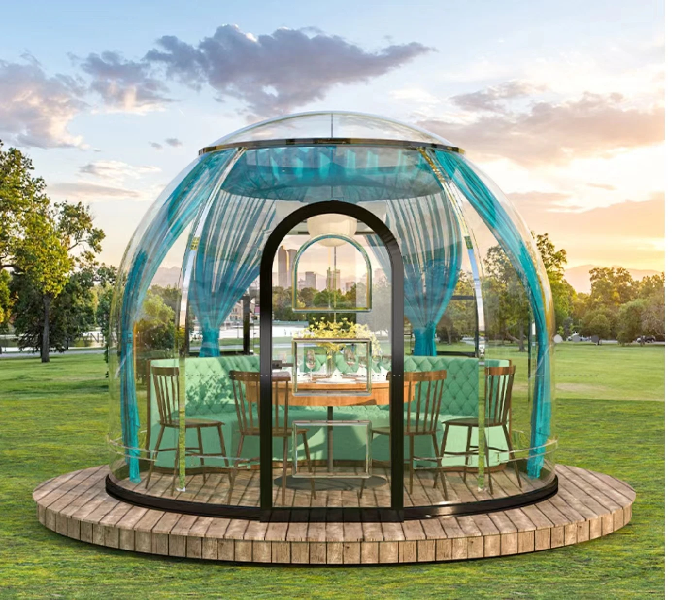 Outdoor mobile PC famous stay hotel outdoor tent canopy bubble star room dome tents