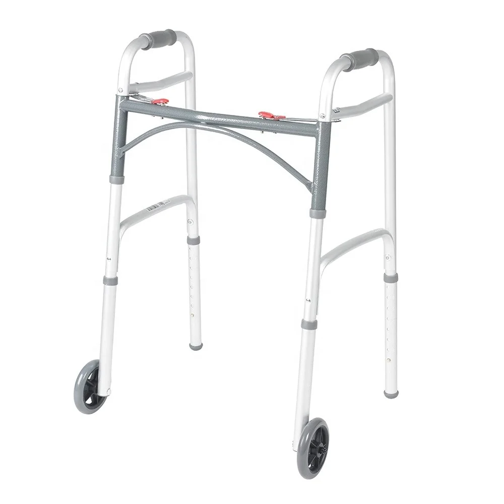 Easy To Walk Aluminum Stable Walker With Wheels Customized Factory Walking Equipment
