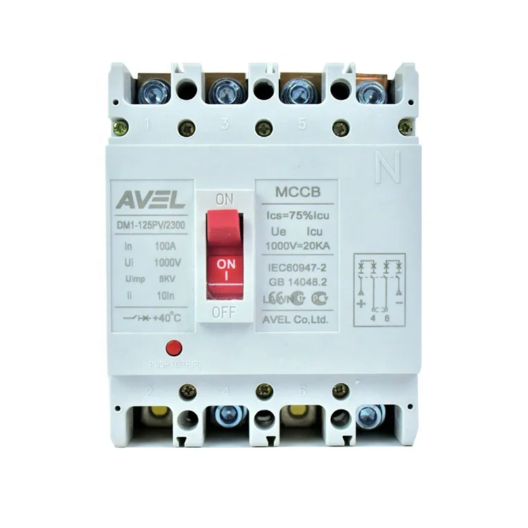 Автоматический выключатель из пластика в литом корпусе серии 4 полюса MCCB AC 160Amp