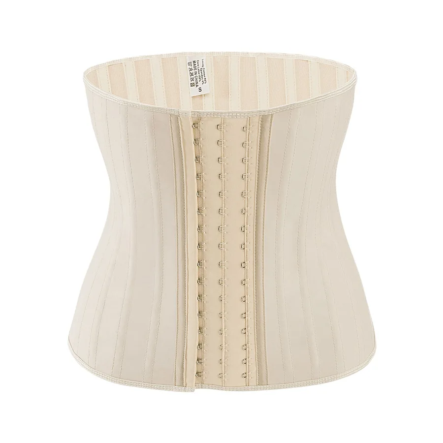 Glitter Latex Waist Trainer 25 Steel Boned Women Binders Shapers Corset Modeling Strap Body Shaper Slimming Colombian Belts