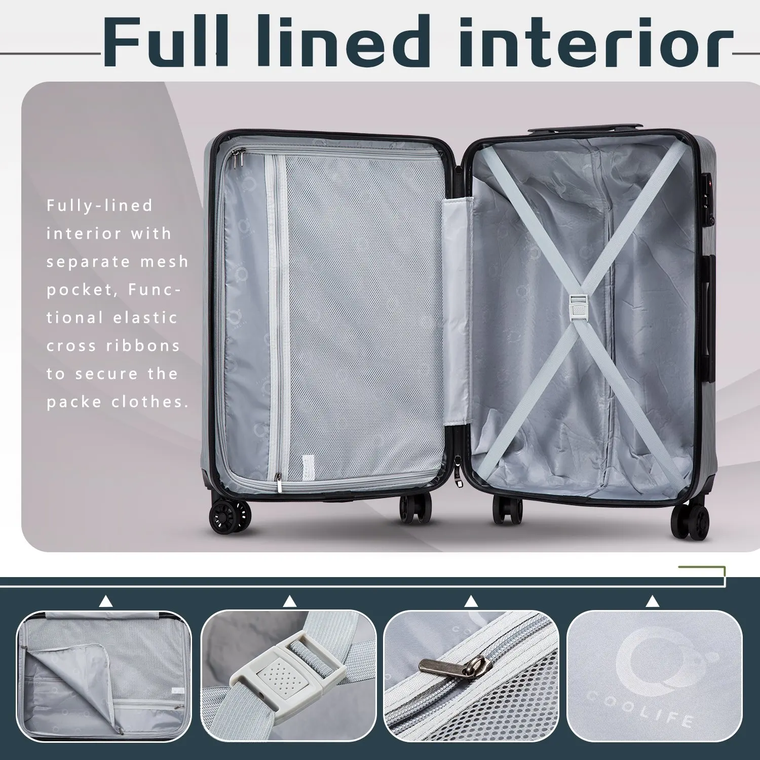 Travel Suitcase 3 piece trolley Luggage set Luggage Factory wholesale Pc unisex carry-on large capacity luggage with wheels