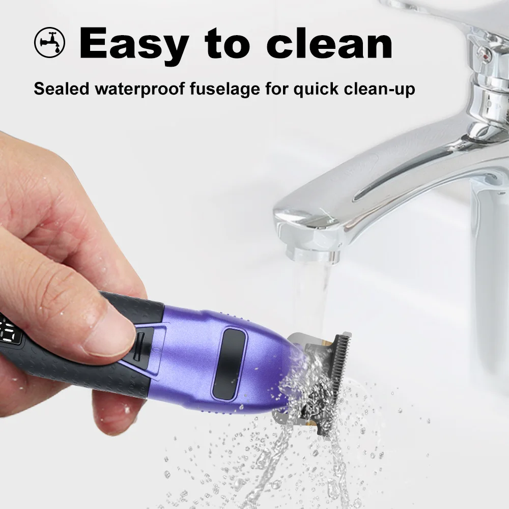 Professional Electric Chargeable T-Blade Trimmer Electric Hair Cutter Motor Wireless Hair Trimmer Hair Cut Machine